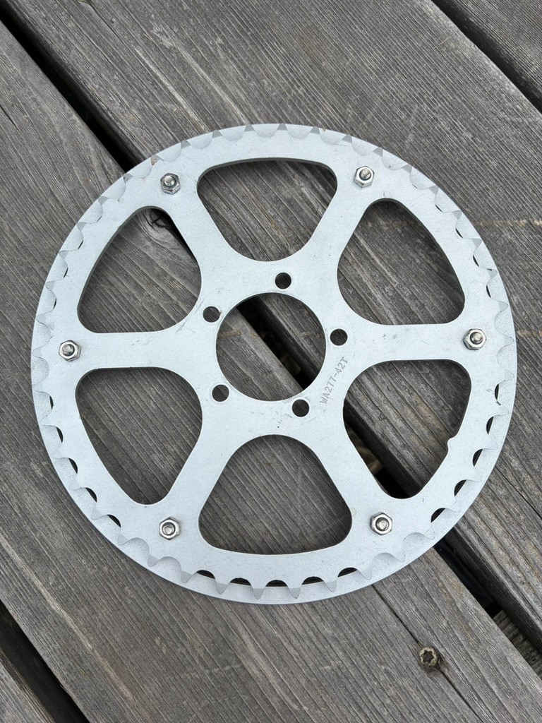 FSA Steel Chainring + Chainguard for TA Stronglight VO Cranks | 50.4 BCD / 42T
