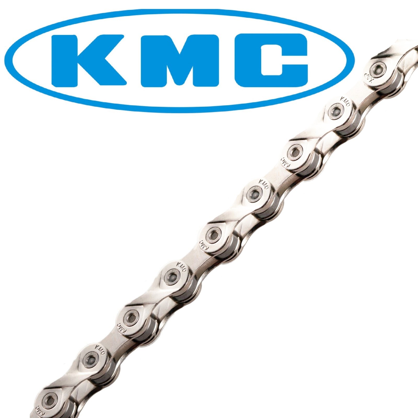 KMC X9 9 Speed Bike Chain Silver Strong Nickel Plated EZ Missing Link Included