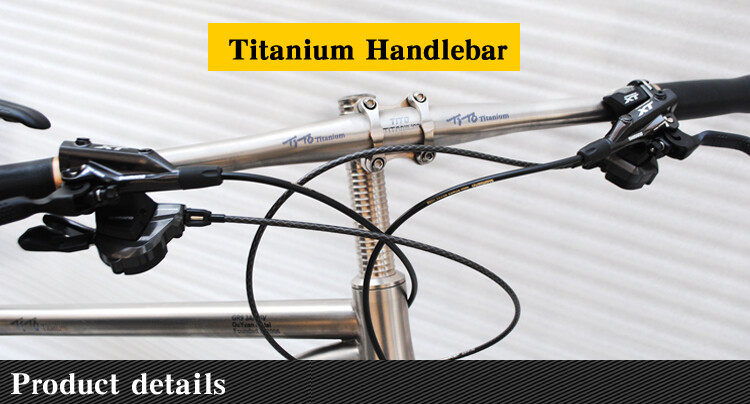 Titanium Flat Handle Bar 25.4/31.8*580-740mm-Mountain Bike/MTB Double Butted Ti