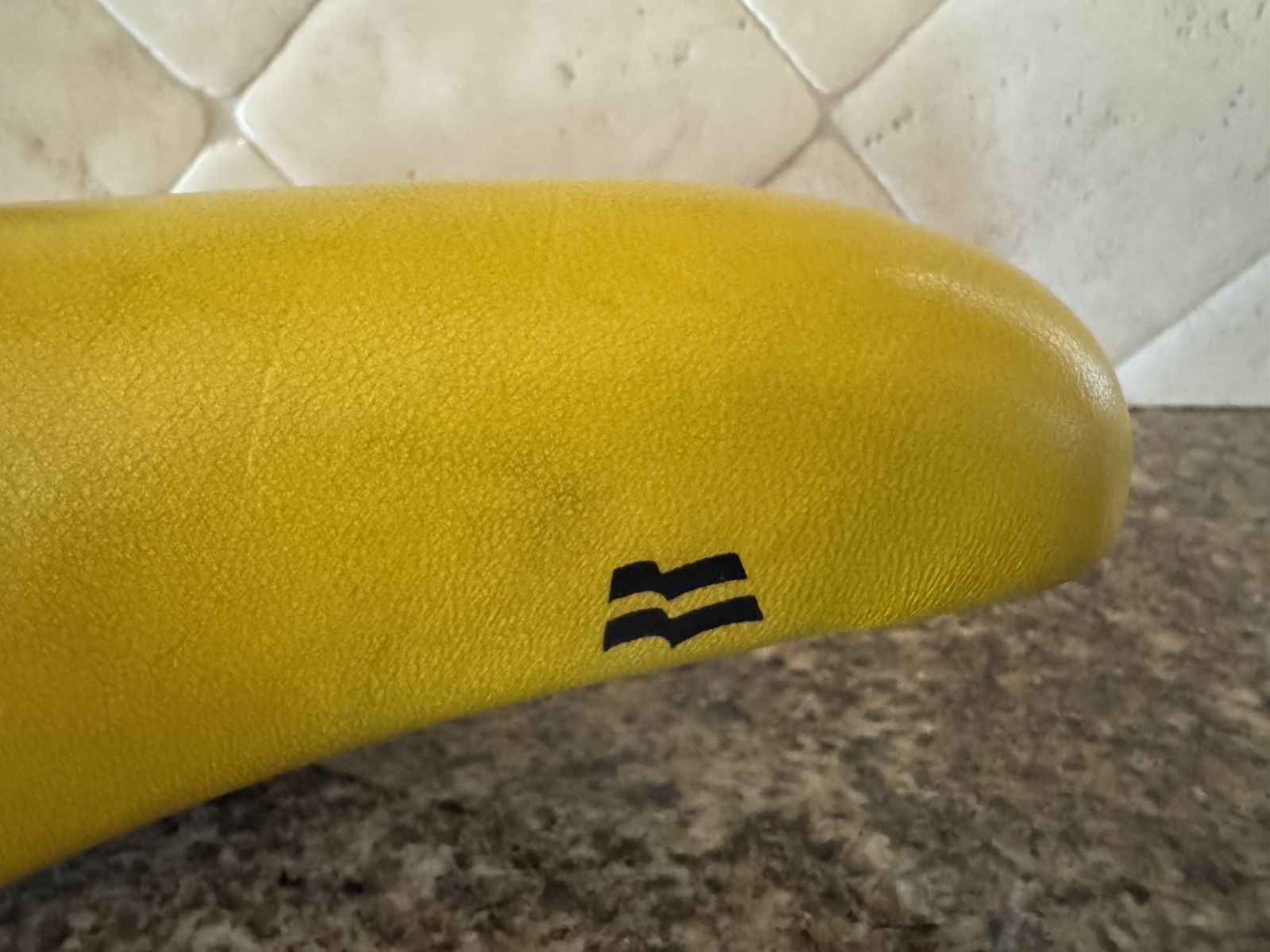 Specialized Vintage Saddle Seat. Italy. Flag Logo. 1980’s. Yellow. Bicycle.