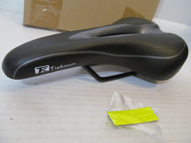 Tiekoun Memory Foam Bicycle Seat Saddle for Mountain or Road, Black
