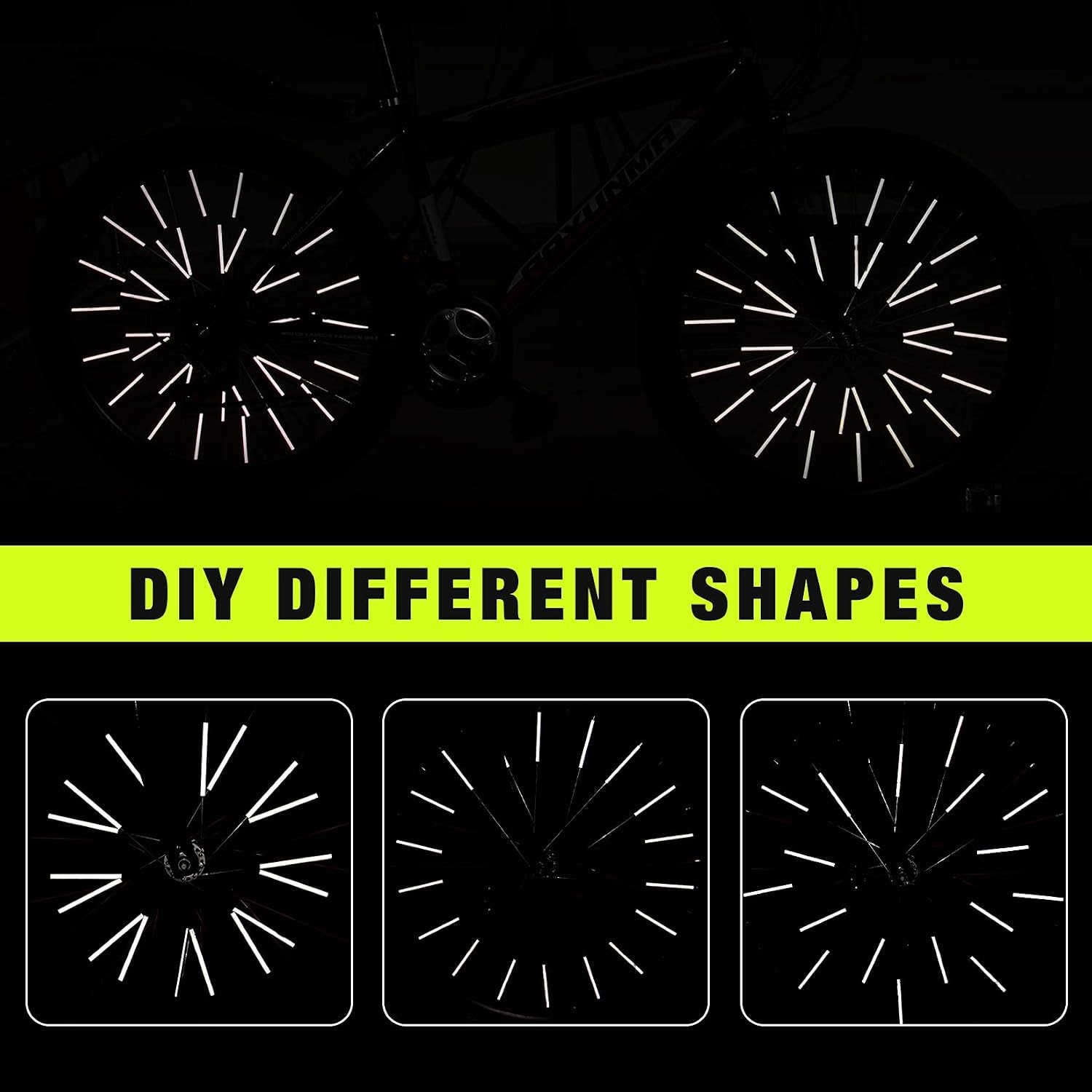 36 PCS Spokes Reflectors – Spoke Skin Spoke Covers Trim Wrap Cover Decoration…