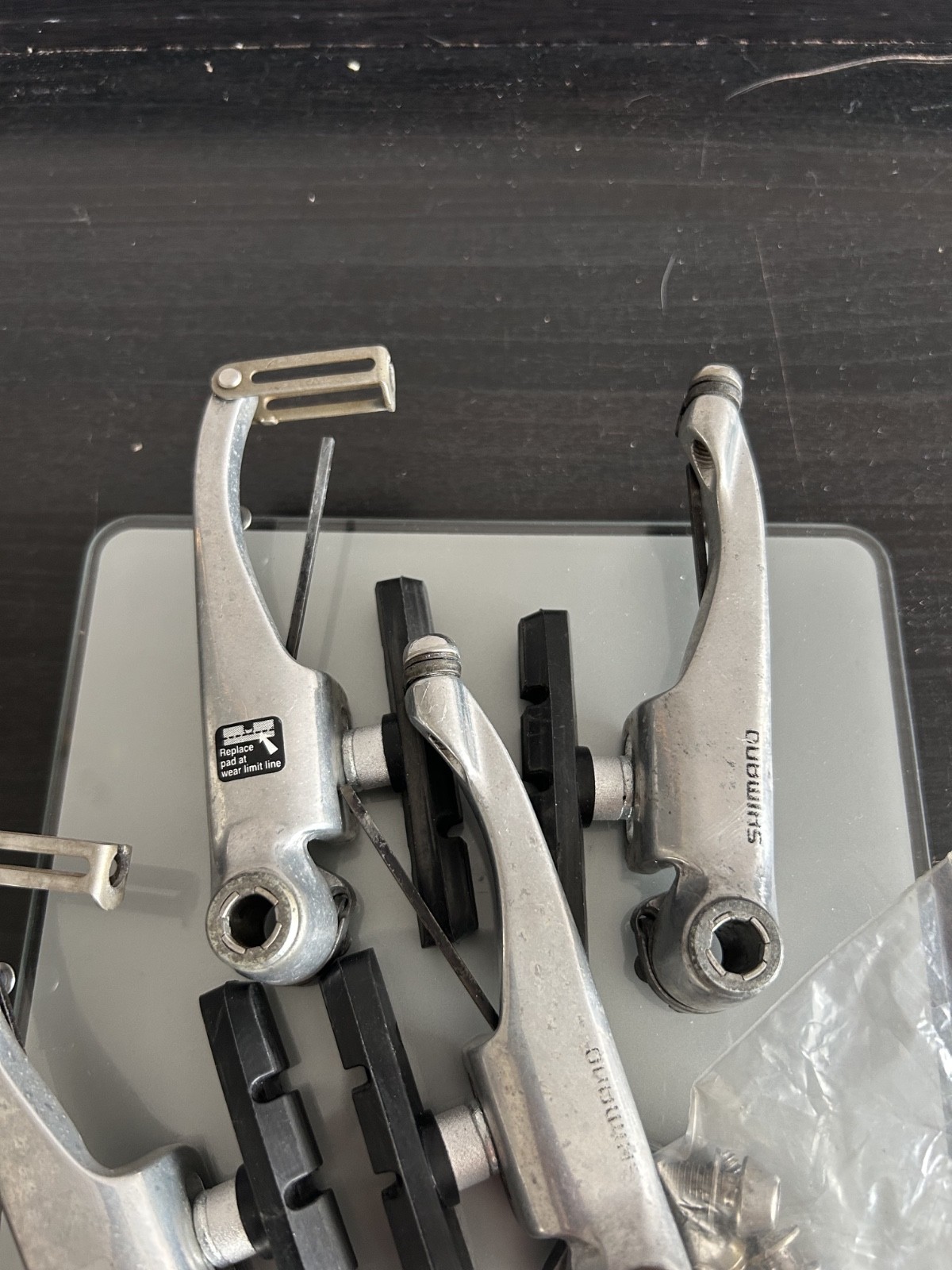 Shimano Deore LX/DX BR-M600 V-Brakes Set F&R Silver MTB/Gravel