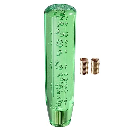 Gear Shift Knob Stick, 20cm Faux Crystal Transparent Bubble Gear Shifter Green
