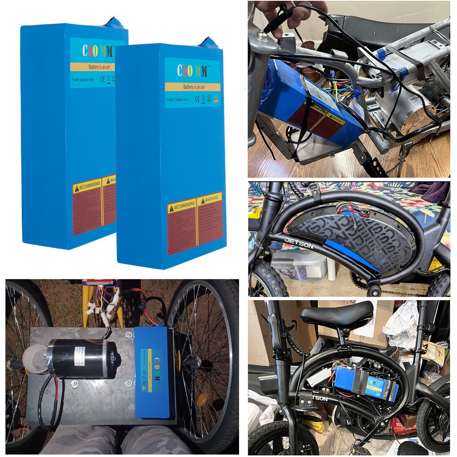 36V 14Ah E-Bike Lithium Battery 1000W Electric Bicycle Battery Pack With 30A BMS