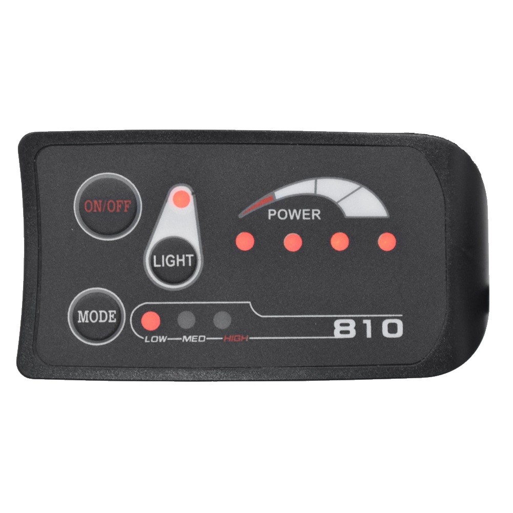 6PIN S810 E-Bike Meter LED Display IP65 36V UART for Electric Bike Electric6721