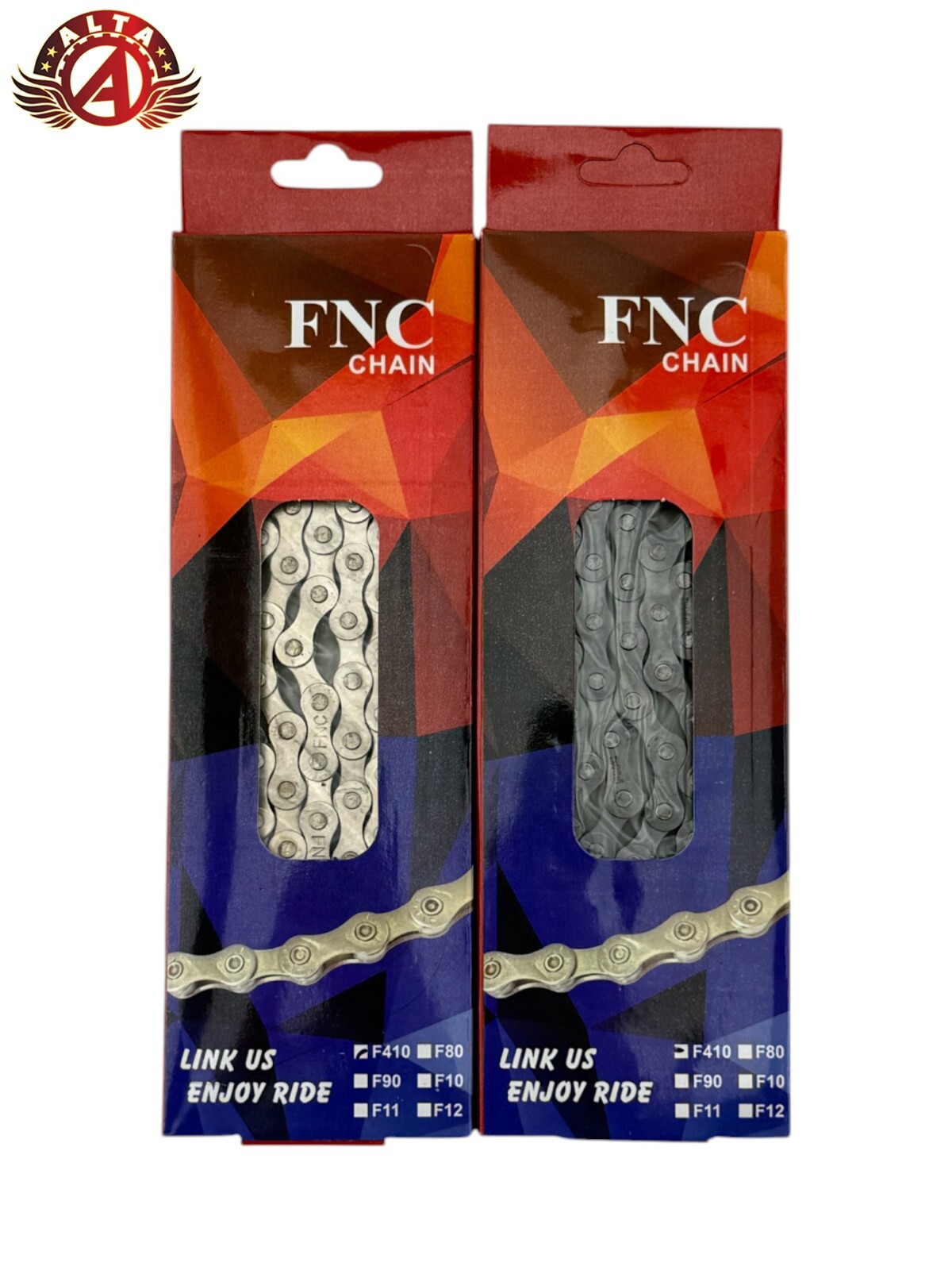 FNC Alta Single Speed Bicycle Chain 1/2″X1/8″ 112 Links BMX Freestyle Chain.