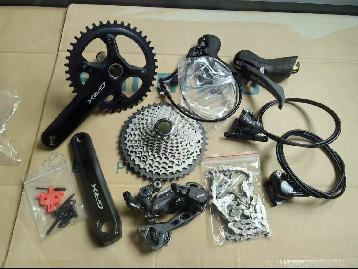 New Shimano GRX RX810 2×11-Speed Full Gravel Groupset W/FC-R8000 Crankset 50-34T