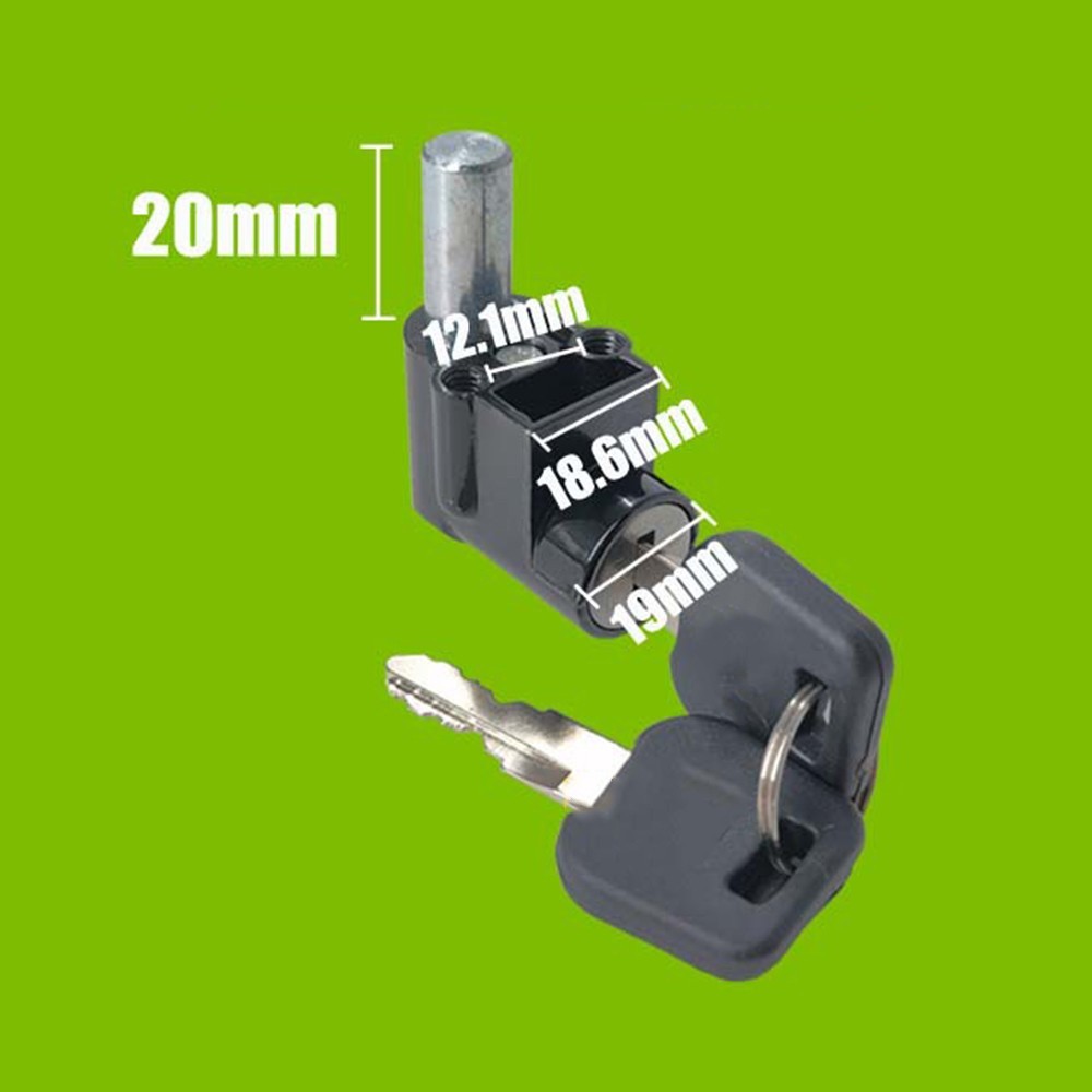 Bike Battery Lock For Ebike Battery Security Power Lock & Key Battery Case Lock