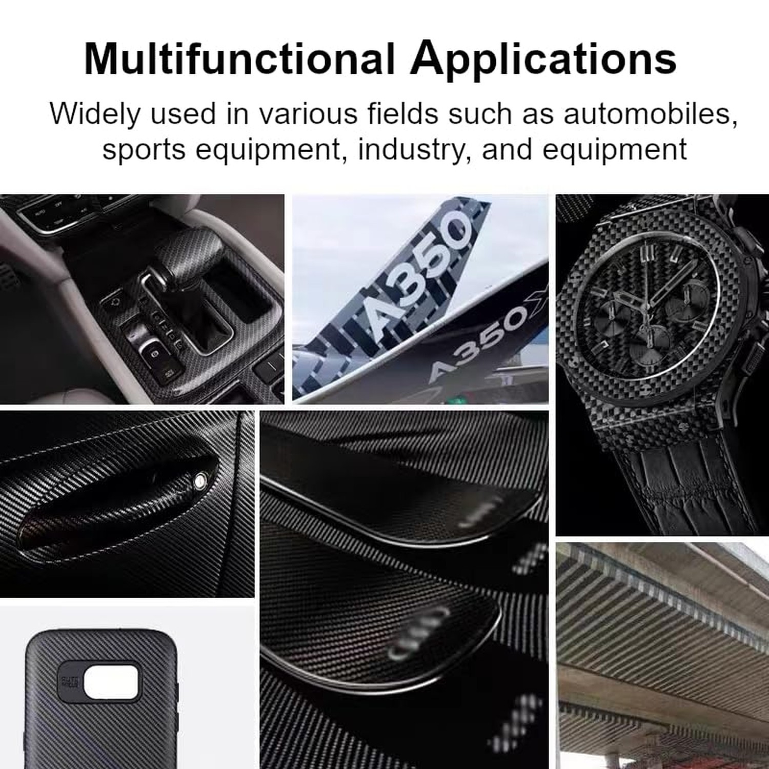 Carbon Fiber Fabric Roll 9.8ft x 12”Fabric Mesh Carbon Fiber Cloth Carbon