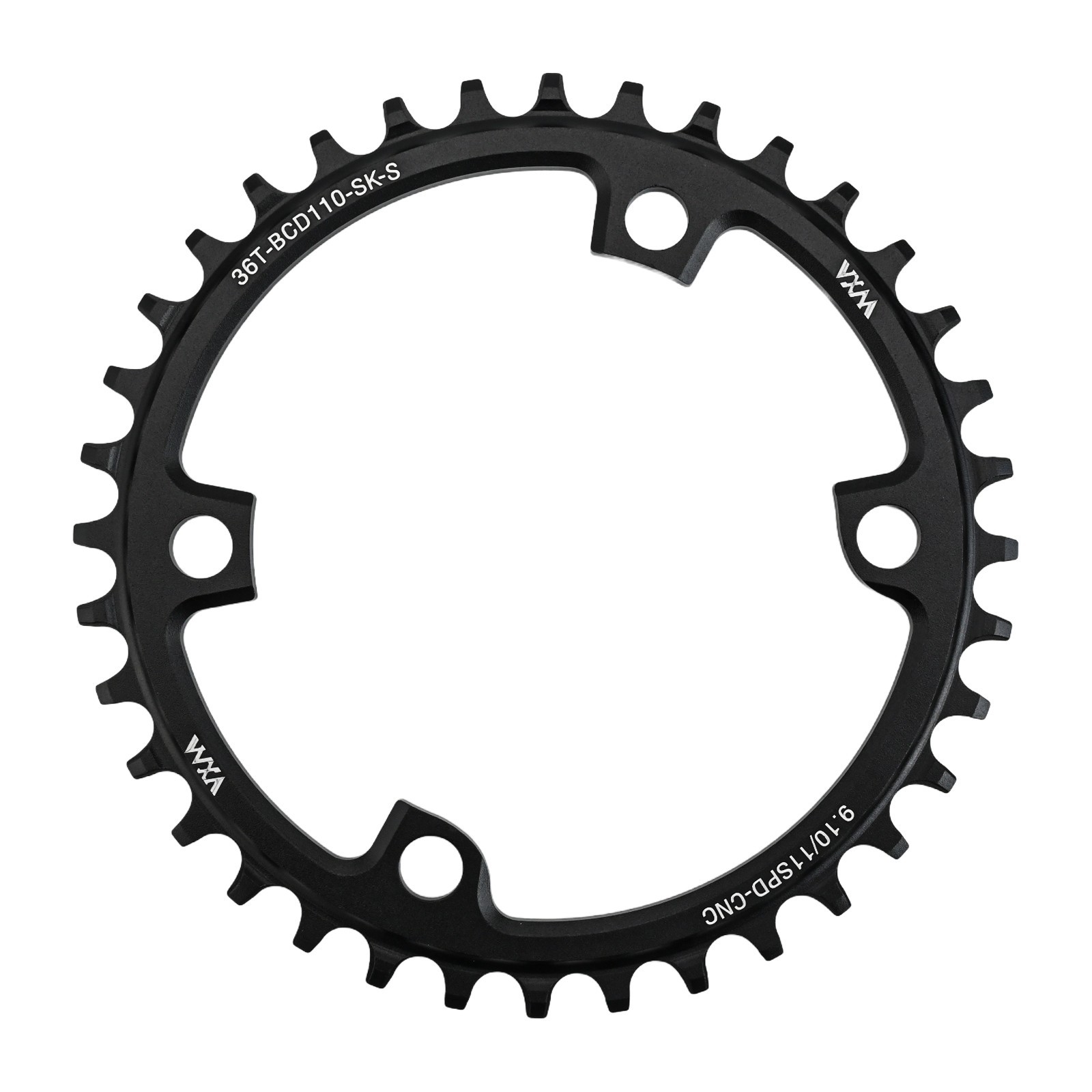 Efficient Narrow Wide Tooth Chainring for Road Bikes in Sizes of 36T to 44T
