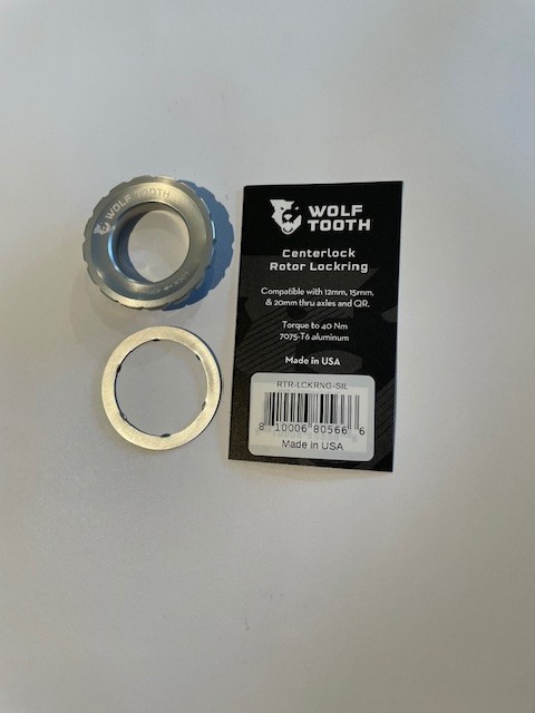 Wolf Tooth Centerlock Rotor Lockring Silver