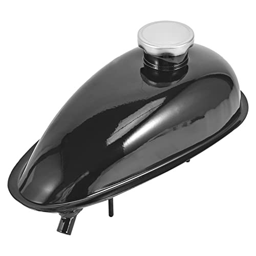 Trkimal Upgrade Metal Fuel Gas Tank with Petcock Cap for 49cc 2L (0.53 Gallons)