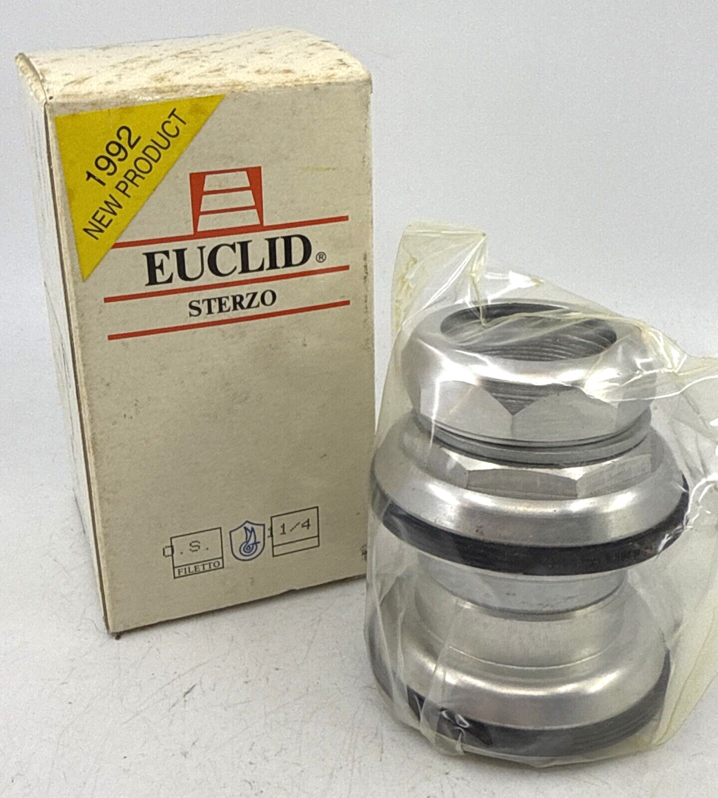 NOS Campagnolo RECORD O.R. 1-1/4″ Threadless Headset Silver HS-01OR EUCLID BOX
