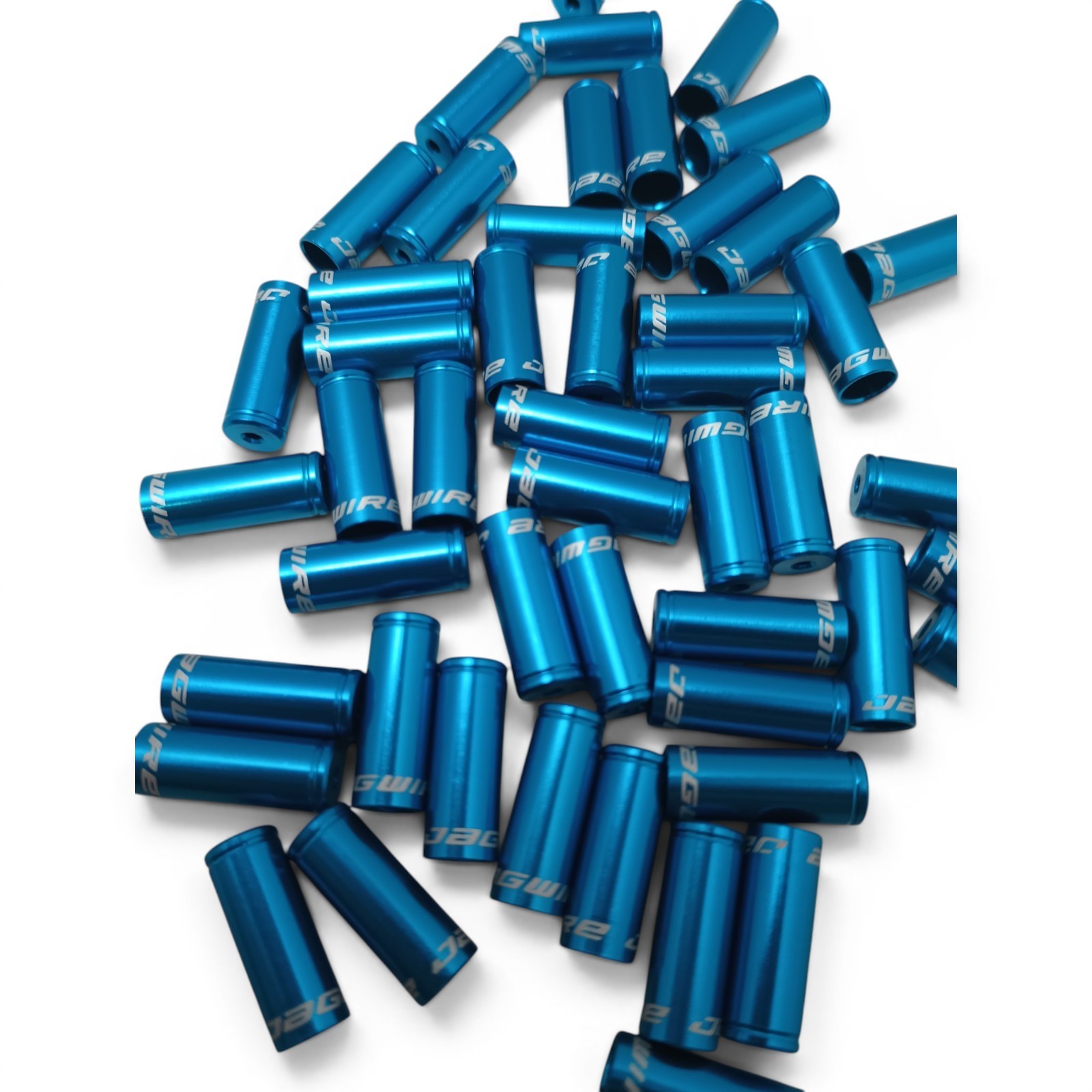 Jagwire 4.5mm Sealed End Cap Blue Alloy 50pcs BOT112UJ