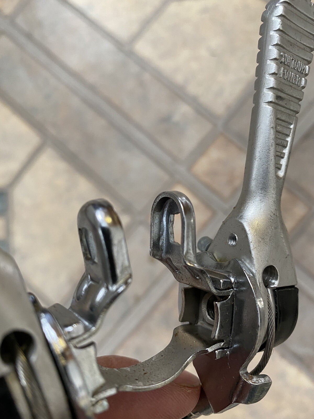 NOS Suntour Ratcheting Stem-Mount Road Bike Power Shifters-Friction-21.1-Schwinn