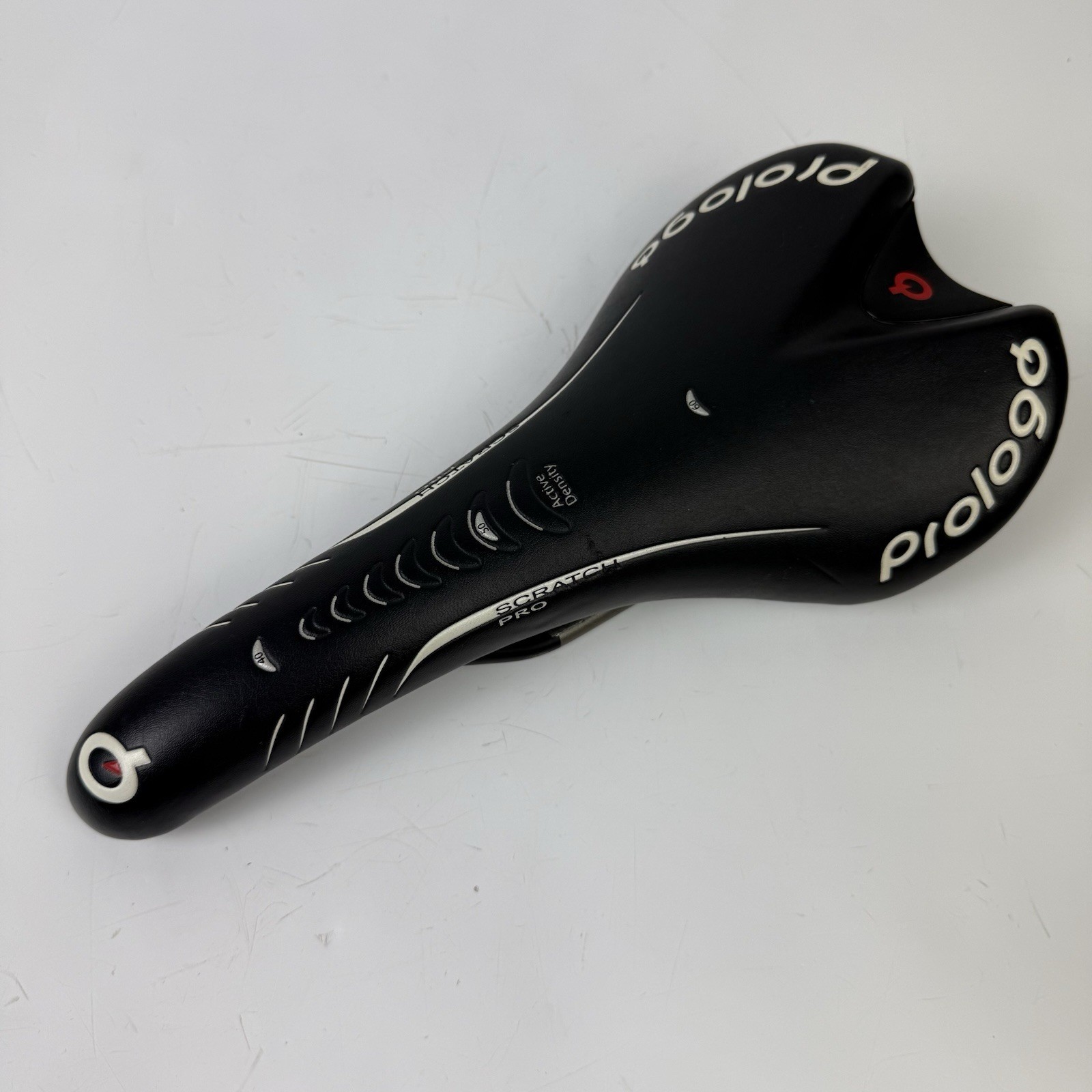 Prologo Scratch Pro Titanium Rails Saddle Black Road Bike Saddle 285mm x 135mm