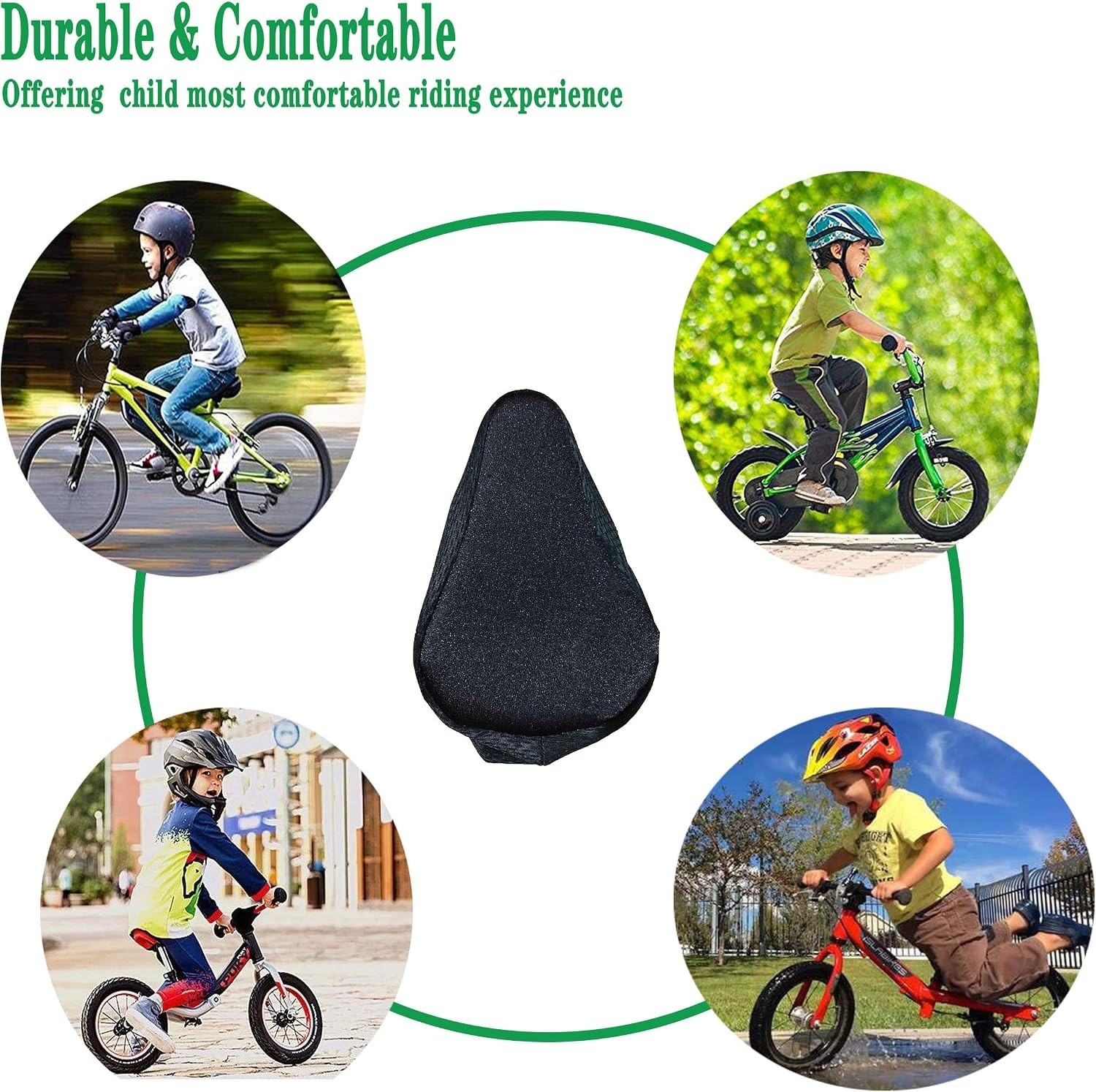 Children’s 8×5 Inch Gel Saddle Cover – Comfort & Support for Young Riders