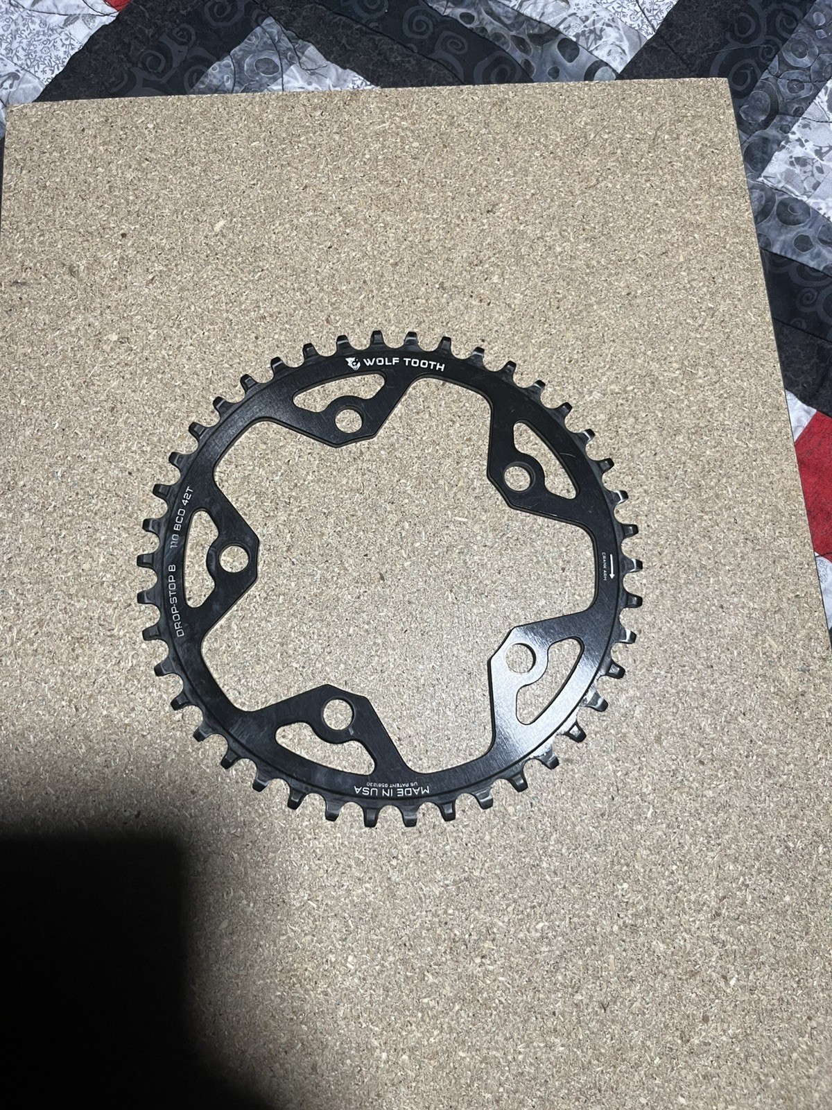 Wolf Tooth 42t Chainring, 5 Bolt 110BCD, Drop-Stop