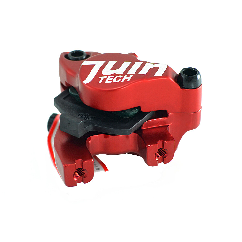 JUIN TECH F1 Hydraulic Flat mount Road CX Disc Brake set 160mm w/ Rotor ,Red