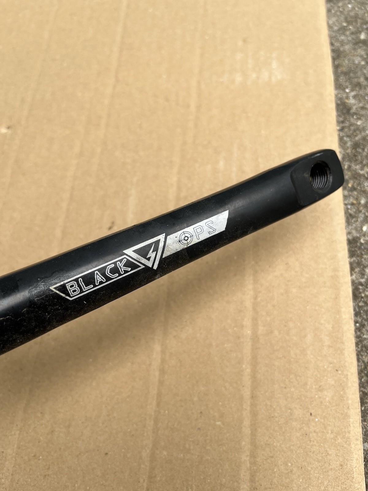 BLACK OPS Crank Set Old School BMX Dyno 1PC 175 mm CW175 1/2 Bottom Bracket