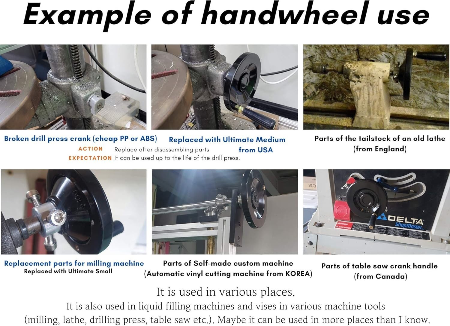 Classic 5.5″ Revolving Handwheel with 1/2″ Bore – Lifetime Included