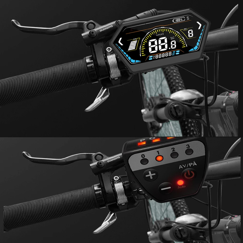 Ebike 48V/72V 40A 3 Mode Sinewave Controller with Display for 1000W-3000W Motor