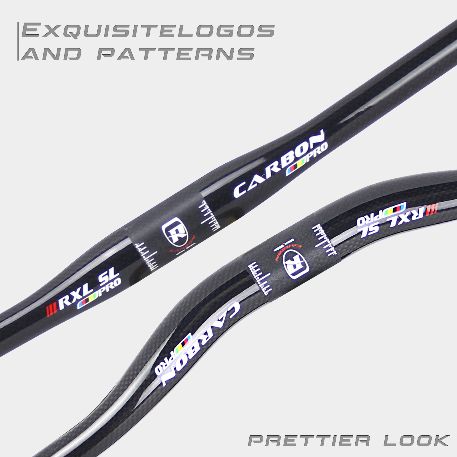 MTB Carbon Riser Handlebar 31.8*720/740/760mm Mountain Bike One-shaped Handlebar