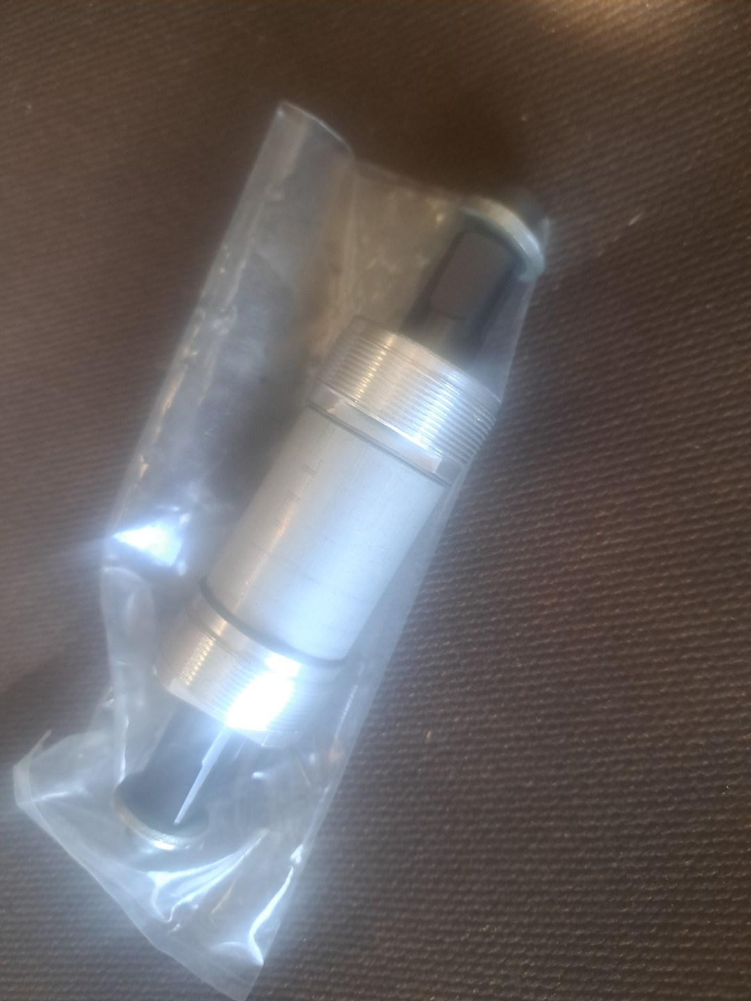Bullseye RollerBracket bottom bracket Silver Orig 1980s vintage 127mm Spindle