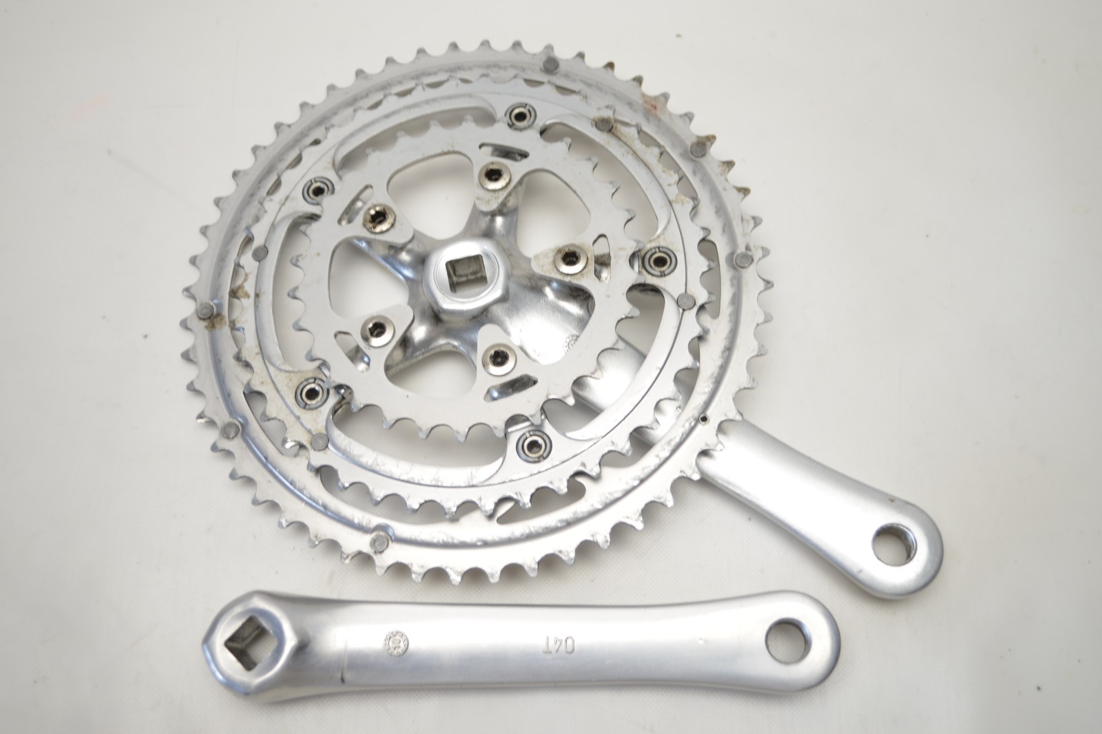 CAMPAGNOLO VELOCE 9 SPEED ROAD BICYCLE 170 MM 52/42/30 TOOTH CRANK SET