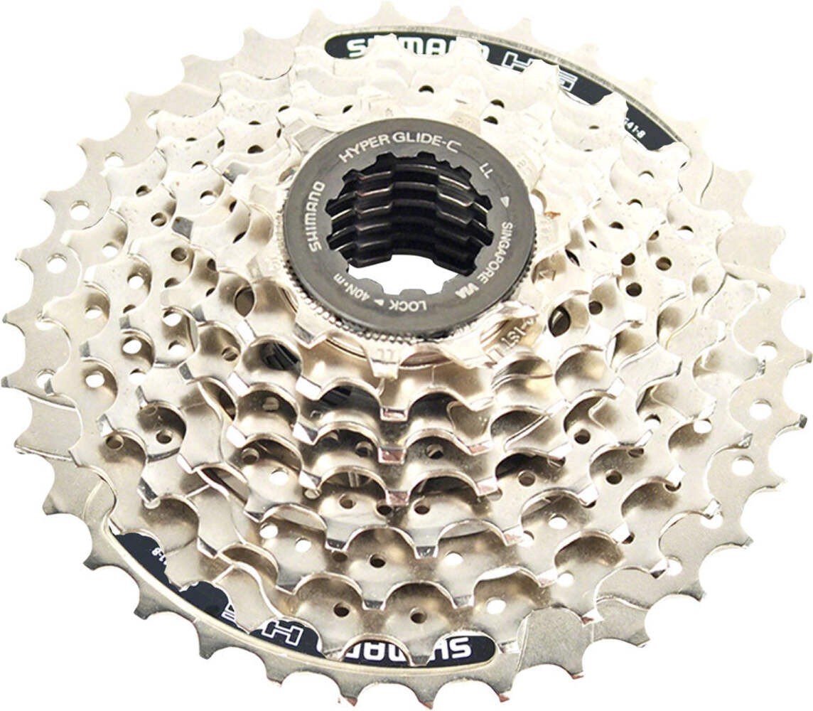 Shimano CS-HG41 Cassette – 8 Speed 11-34t Silver Mega Range