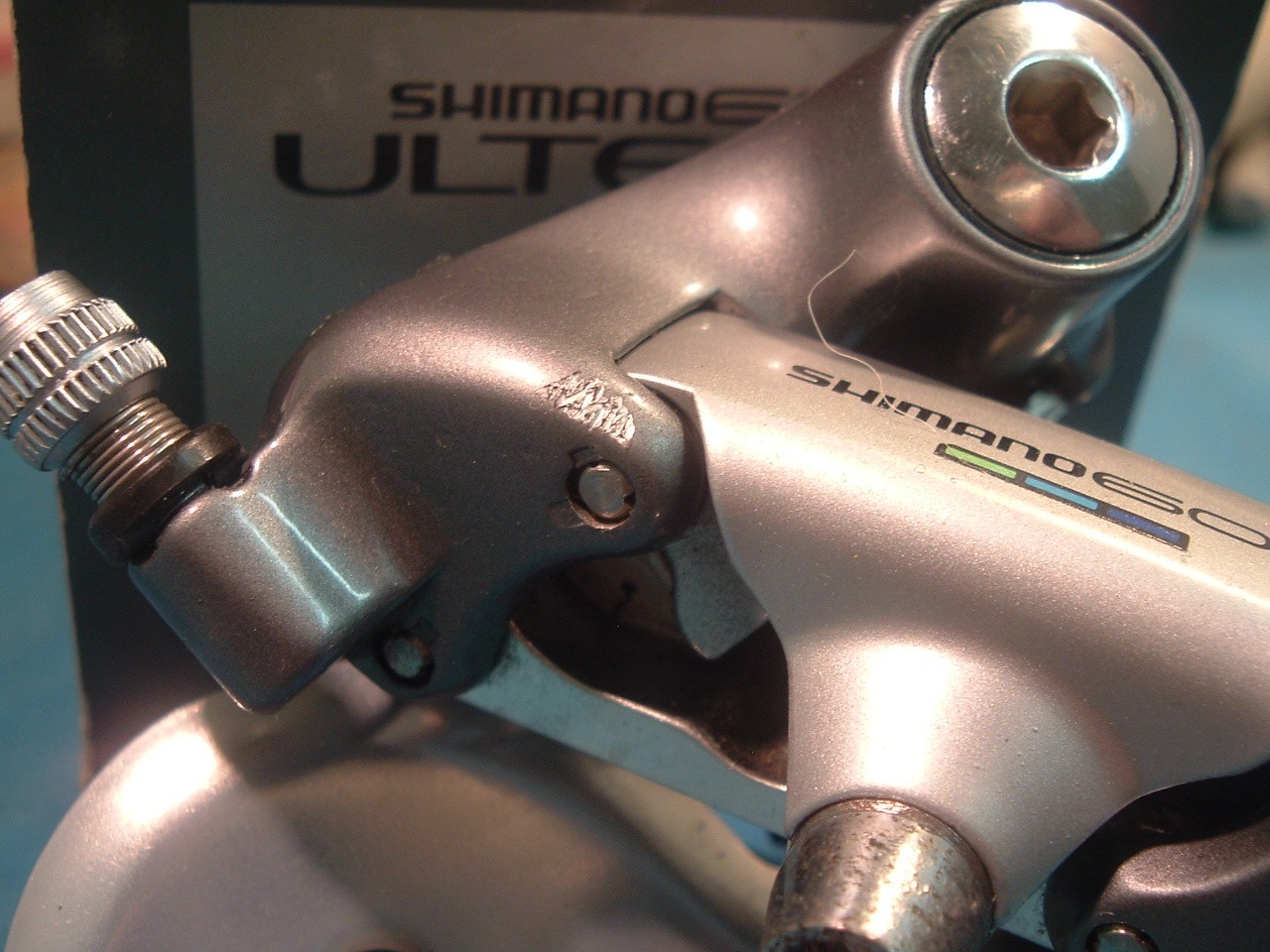 Shimano 600 Ultegra RD-6400 Rear Road Derailleur-6/7-Spd- 1988- VGC- w/Box++