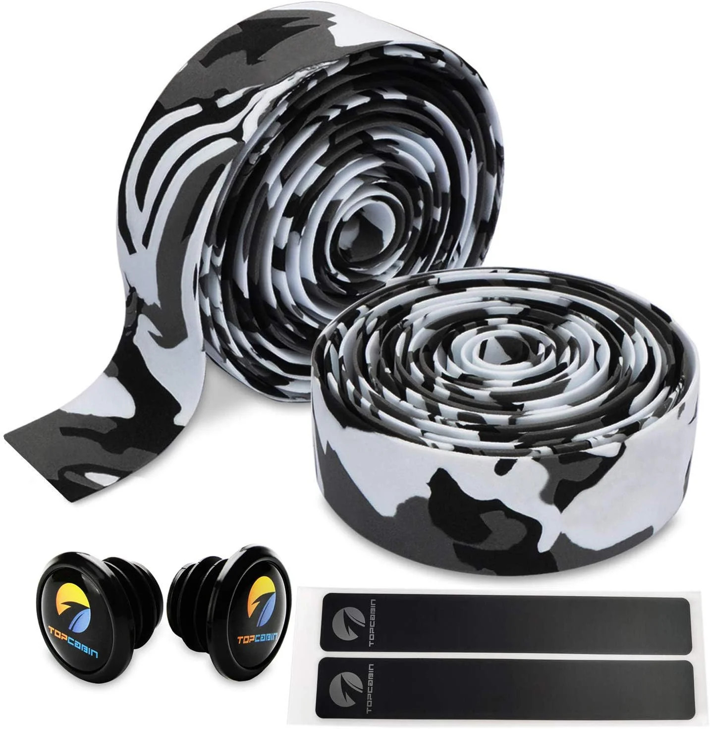 TOPCABIN Comfort Gel Road Bike EVA Handlebar Tape Bike Bar Tape Camouflage Serie