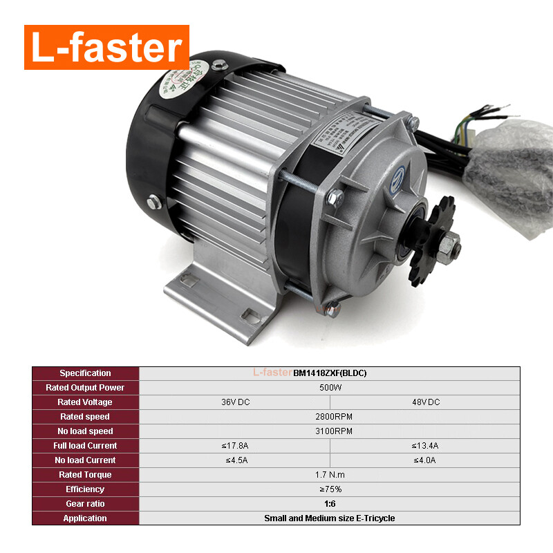 Fixed Chain Wheel 48V 500W Electric Freight Bike Engine Kit Loading Weight 250kg