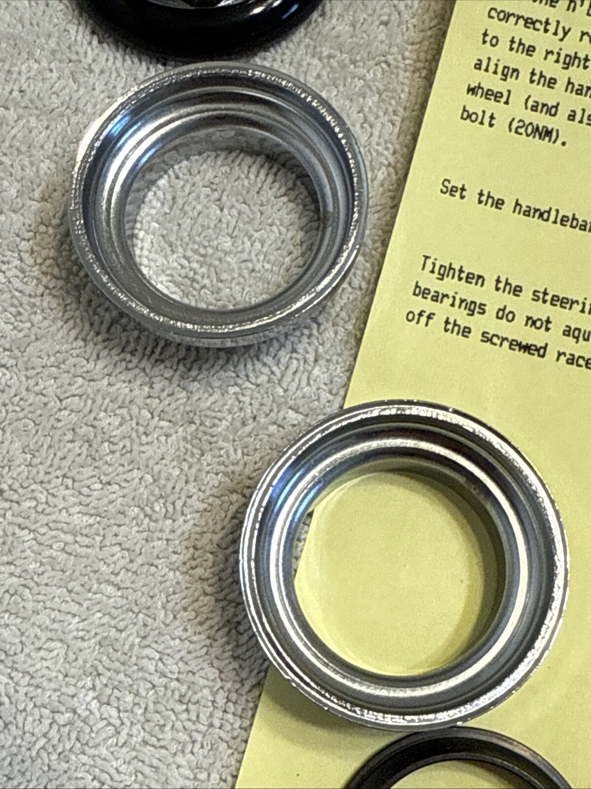 Brompton Headset -Steel – 1 1/8″ Threaded – New with Brompton instructions