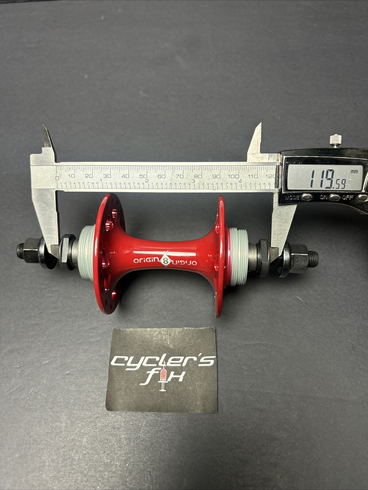Origin8 32H Double Fixie Rear Sealed Hub High Flange Alloy Powder Coated Throne