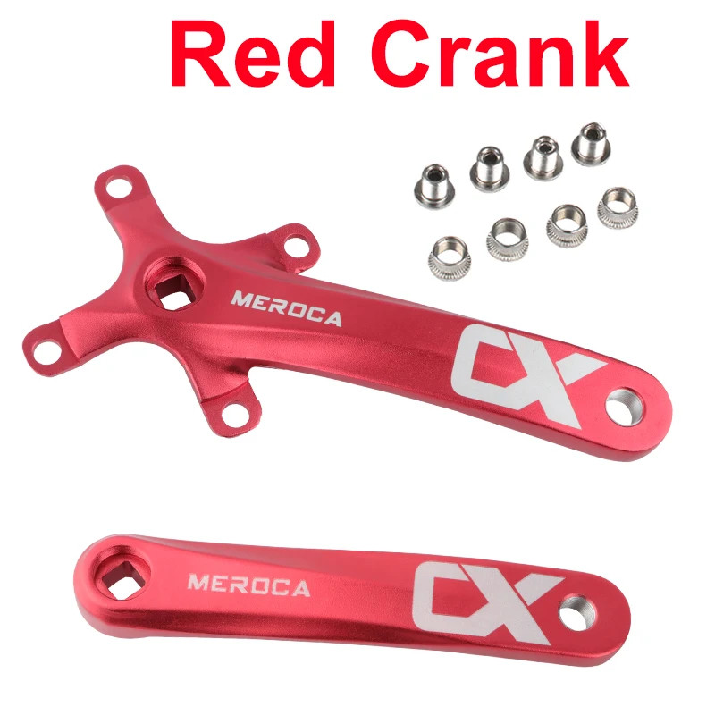 Square Hole MTB Crankset 104BCD 170mm Narrow Tooth Chainring 32/34/36/38/40T/42T