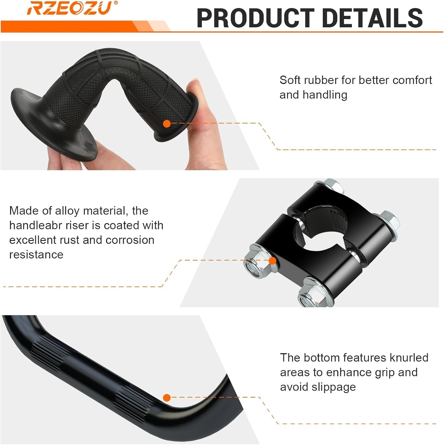 22Mm 7/8 Mini Bike Handlebars 14″ Ape Hangers Handlebar Kit Replacement for Cole