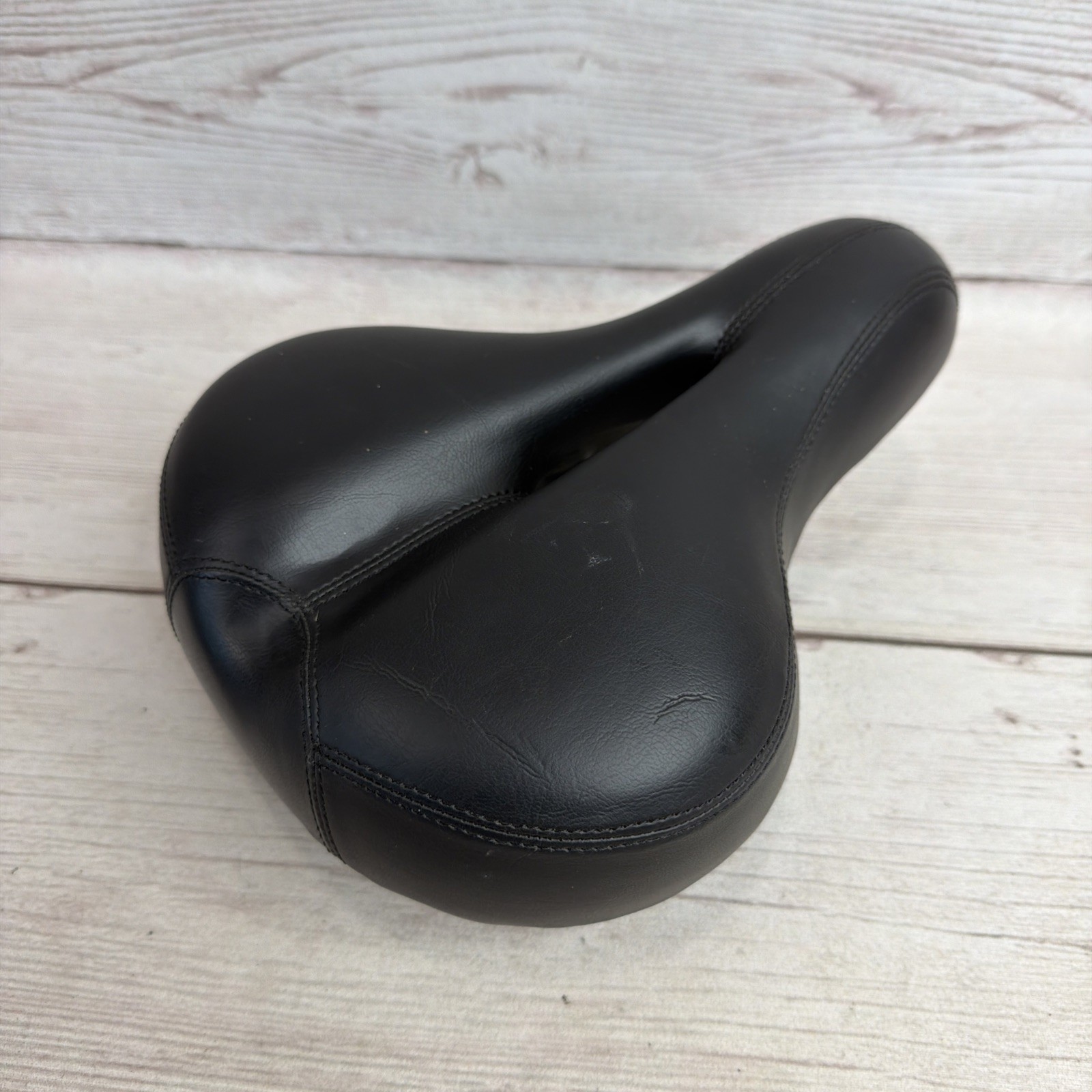 Comfort Wide Big Bum Soft E-bike Bicycle Saddle Seat Cushion Black VGC Free Ship