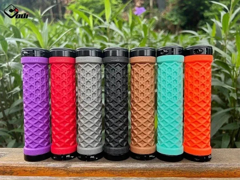 Van Bicycle Handlebar Grips Lock-On Anti-slip Shock Absorption Double Lock Ring