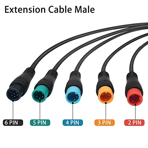Extension Cable 2Pin/3Pin/4Pin/5Pin/6Pin Waterproof Plug 3pin Male Connector