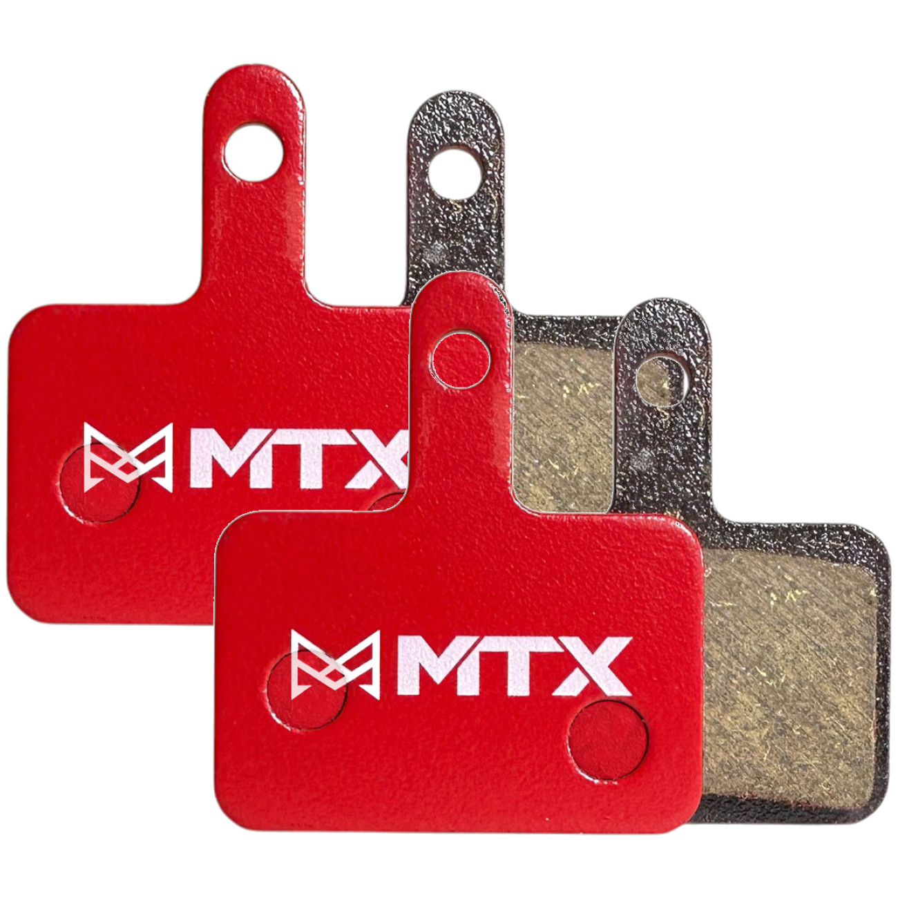 B-Type 2-Piston MTX Braking Disc Pad Bundle Red Label Ceramic Compound for