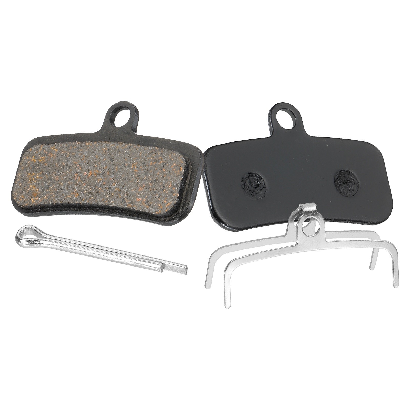 Disc Brake Pad 1.56″ x 0.65″ Bike Brake Pads with Spring and Pin, Black