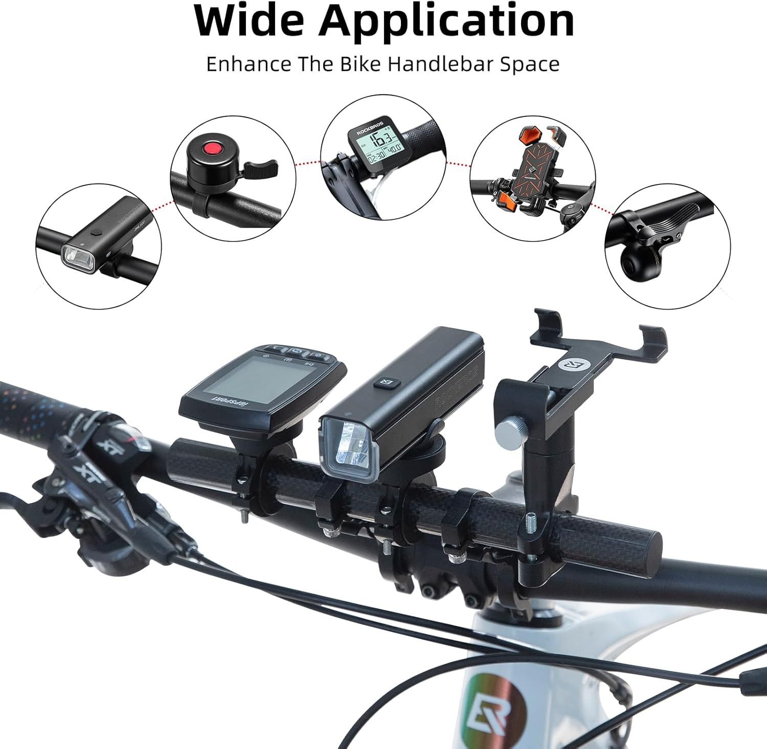 Bike Handlebar Extender Double Bike Handlebar Bracket Bicycle Handlebar Extensio