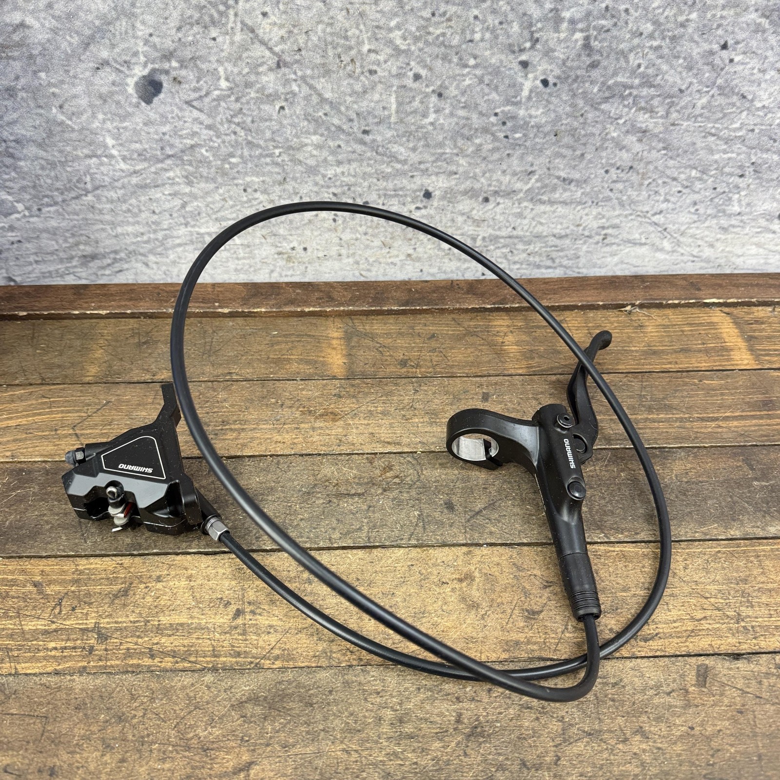 Shimano BL-MT201 BR-UR300 Hydraulic Disc Brake Front Left 1000mm Hose Black MTB