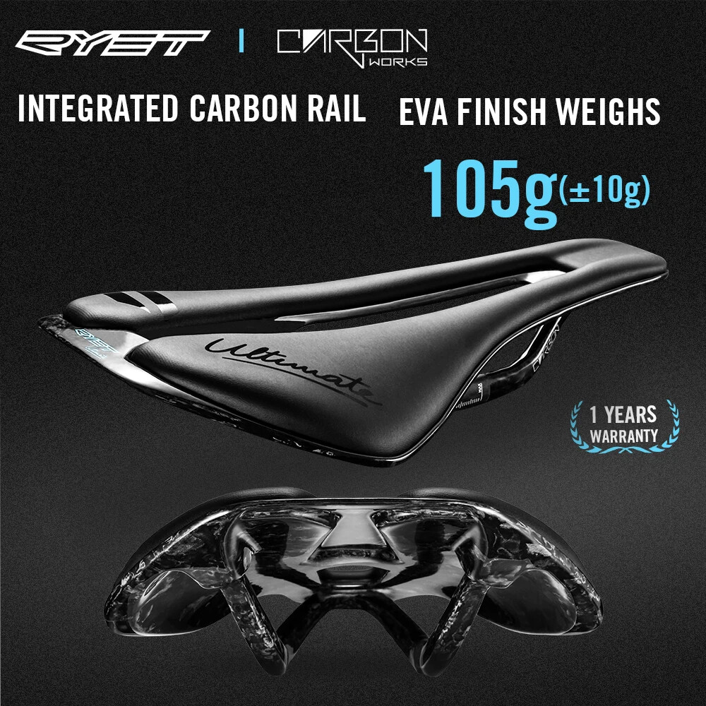 3D Printed Carbon Bicycle Saddle 135mm 143mm for Mountain Gravel Road Bike Seat