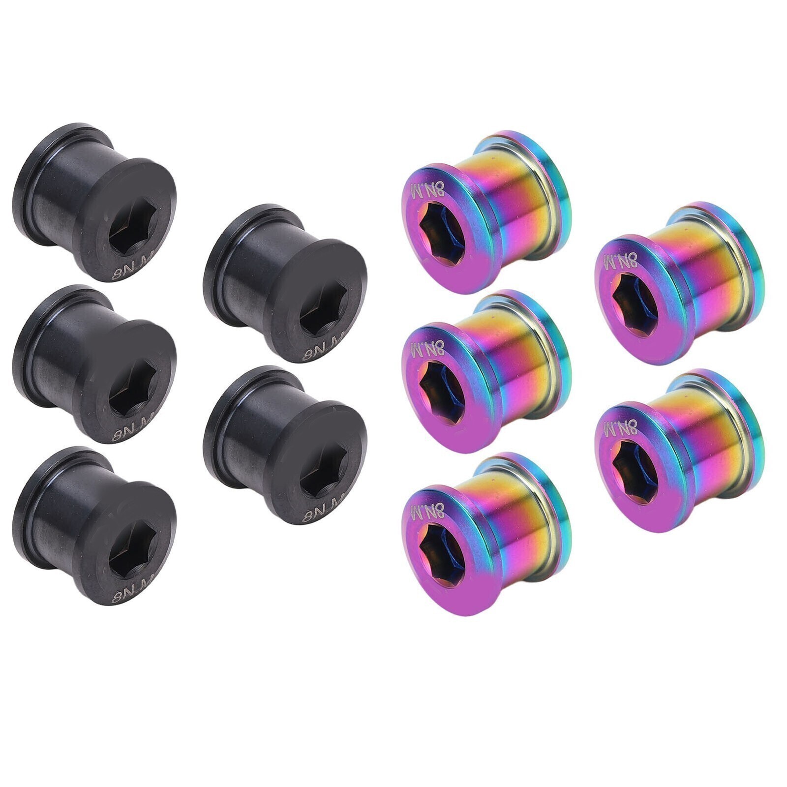 5Pcs 6.5mm Bike Single Chainring Screw Titanium Alloy Rust Protection Cycling