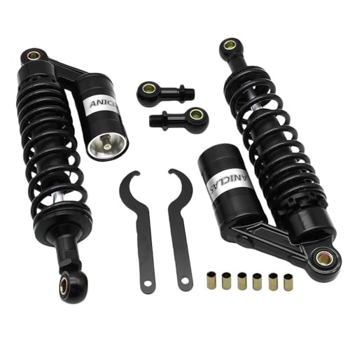 Pair 320mm motorcycle shocks Universal Motorcycle Rear Air Shock Absorbers BLACK