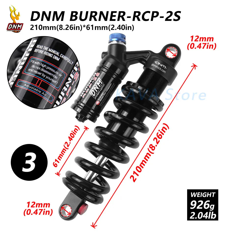 MTB Bike Downhill DH Rear Shock 190mm 200m 220mm 240mm 550 Lbs New Model Type