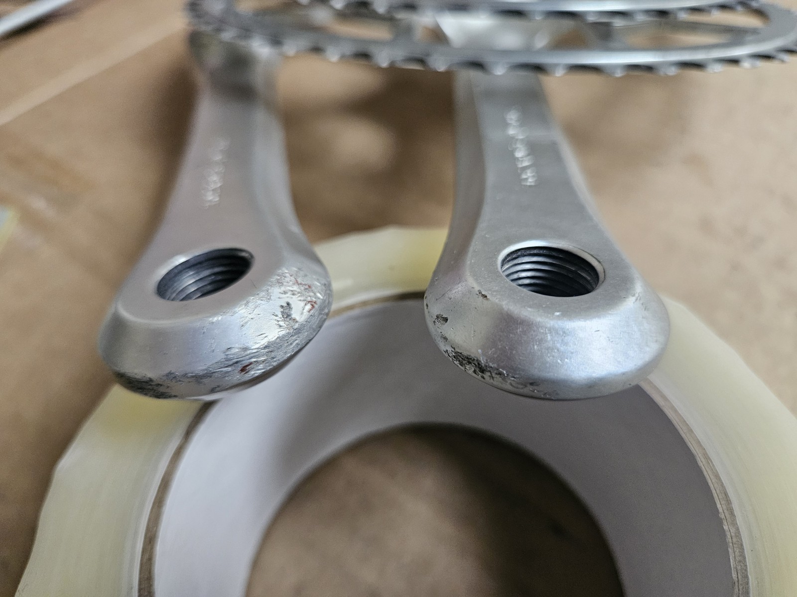 Campagnolo Victory crankset, 170mm arms, 52/42 rings, w/ bottom bracket, used